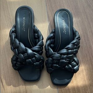 Vionic Kalina Women's Slide Braided Sandals 8.5